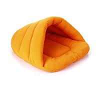 Aliuciku Inverno Caldo Pantofole Stile Letto per Cani Cuccia per Cani Adorabile Morbido Adatto Gatto Cane Letto Casa per Animali Domestici Cuscino (Color : Orange, Size : L)