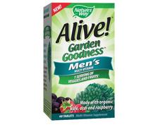 Nature's Way – Alive! Multivitaminico Bontà del Giardino per Uomini, 60 compresse
