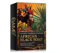 Aliver Sapone nero africano naturale per la cura della pelle 1x100 g S