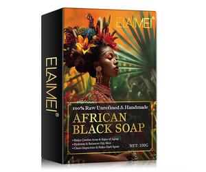 Aliver Sapone nero africano naturale per la cura della pelle 1x100 g S