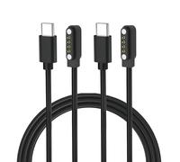 Aliwisdom Confezione da 2 caricabatterie magnetici a 4 pin compatibili con PLAUD Note Pro e Note AI Voice Recorder, cavo di ricarica magnetico da 60 cm USB-C a 4 pin da 7,62 mm di ricambio (USB-C)