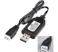 Aliwisdom - USB Cavo Caricatore Caricabatterie RC universale con spina XH-3P Plug per 2S batteria LiPo da 7,4V Compatibile RC Car/Auto/Aereo/Drone/Barca RC e altri giocattoli telecomandati