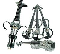 Aliyes legno elettrico completo per violino 4/4 Advanced intermedio elettrico silenzioso violino (alkit-003), ALDSZA-1312