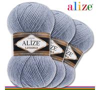 Alize 3 x 100 G Lanagold Lana Filo Per Uncinetto E Maglia Universale 52 Colori