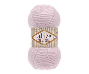 Alize - 5 gomitoli di Lana da 100 g Baby Best Uni, Anti-Pelucchi