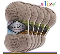 Alize 5 x 100 G Burcum Klasik Classico Lana 100% Acrilico Uncinetto Maglia 39