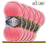 Alize 5 x 100 G Burcum Klasik Classico Lana 100% Acrilico Uncinetto Maglia 39