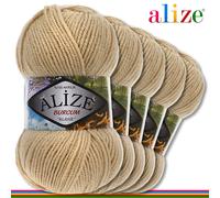 Alize 5 x 100 G Burcum Klasik Classico Lana 100% Acrilico Uncinetto Maglia 39