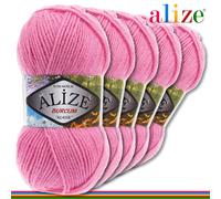 Alize 5 x 100 G Burcum Klasik Classico Lana 100% Acrilico Uncinetto Maglia 39