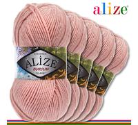 Alize 5 x 100 G Burcum Klasik Classico Lana 100% Acrilico Uncinetto Maglia 39