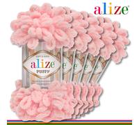 Alize 5 x 100 G Puffy Ciniglia Filo Lana Lavoro a Maglia Particolarità 76 Colori