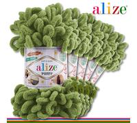 Alize 5 x 100 G Puffy Ciniglia Filo Lana Lavoro a Maglia Particolarità 76 Colori