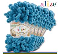 Alize 5 x 100 G Puffy Ciniglia Filo Lana Lavoro a Maglia Particolarità 76 Colori