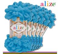 Alize 5 x 100 G Puffy Ciniglia Filo Lana Lavoro a Maglia Particolarità 76 Colori