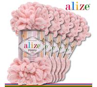 Alize 5 x 100 G Puffy Ciniglia Filo Lana Lavoro a Maglia Particolarità 76 Colori