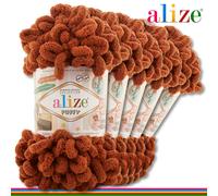 Alize 5 x 100 G Puffy Ciniglia Filo Lana Lavoro a Maglia Particolarità 76 Colori
