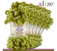 Alize 5 x 100 G Puffy Ciniglia Filo Lana Lavoro a Maglia Particolarità 76 Colori