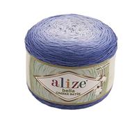 Alize Bella Ombre Batik 100% Cotone 1 Matassa Grande 250 gr 900 mt 984 Yards (7407)