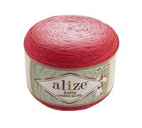 Alize Bella Ombre Batik Filato 100% Cotone 1 Matassa Grande 250 gr 900 mt 984 Yards (7404)