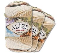 Alize Burcum Batik Premium - 3 gomitoli di lana 100% acrilico, 29 colori sfumati (1893)