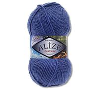Alize Burcum - Gomitolo di lana da 100 g, colore: Blu navy (353)