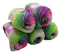 Alize Cotton Gold - 5 gomitoli di lana da 100 g, in totale 500 g, filato con il 55% di cotone, con sfumature di colori, multicolore