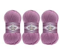 Alize Cotton Gold, 55% cotone - 45% acrilico, classico filato per maglieria a mano, filo per uncinetto, arte per maglieria, 3 Skn 300 gr 1082 iarde, (colore 098)