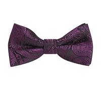 Alizeal Papillon pre-annodato, tinta unita, regolabile, per feste di compleanno, bambini, 017-Viola Prugna, Taglia Unica