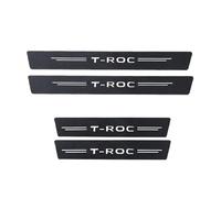 ALJLA Protezione Porta Soglia Sticker per T-ROC,Fibra di Carbonio Auto Esterno Piastra Batticalcagno,Anti-Graffio Scuff Adesivi Styling Decorativi Accessori