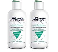 Alkagin Detergente Attivo per l'igiene intima con complesso antimicrobico a base di Malva, Tiglio e Calendula, pH acido, Formato 250ml (Confezione da 2)