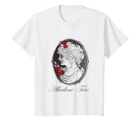 Alkaline Trio - Official Merchandise - Cameo Maglietta, Bambini, Bianco, 12 Anni