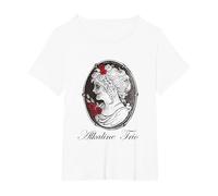 Alkaline Trio - Official Merchandise - Cameo Maglietta, Donna Plus-Size, Bianco, 2X