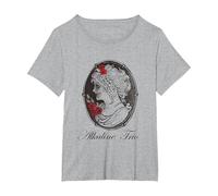 Alkaline Trio - Official Merchandise - Cameo Maglietta, Donna Plus-Size, Grigio Melange, 2X