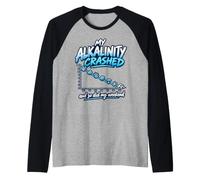 Alkalinity Crashed carro Armato della barriera corallina Maglia con Maniche Raglan