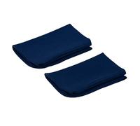 alkamto 2 federe per cuscino per cervicale, 40 x 25 x 10 cm, in cotone, lavabili e traspiranti, ergonomiche morbide (blu navy)