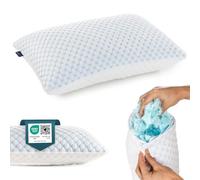 alkamto Cuscino Confortevole in Memory Foam per Viaggio e Campeggio - Borsa Portatile Facile da Trasportare - Copricuscino Termoregolante - Taglia Queen