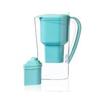 ALKANATUR Caraffa filtrante per acqua Alkanatur Drops | Idrogena + ionizza + apporta magnesio | Elimina cloro + metalli + batteri | Normativa UNE 149101:2015 | Capacità 1.4L senza sostanze tossiche