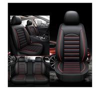 ALKANI Coprisedili Auto Universale, Coprisedili Anteriori e Posteriori 5 Posti, Coprisedili Auto per Peugeot 2008 e-2008 GT Line 2020-2024, Set Completo Coprisedili Pelle Impermeabili(Black+Red)