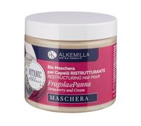 Alkemilla Bio Maschera Capelli ristrutturante panna e fragola per capelli secchi