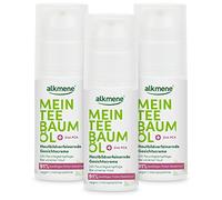 alkmene Crema viso all'olio dell'albero del tè per pelli impure - cura del viso vegana senza siliconi, parabeni, oli minerali - pulizia profonda dei pori del viso - crema (3x 50 ml)