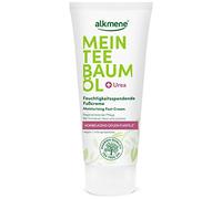 alkmene Il mio olio di tea tree crema per i piedi, 100 ml, preventivo contro il fungo del piede, olio naturale dell'albero del tè, vegano e ecologico, crema idratante per i piedi con urea per la pelle