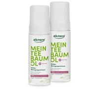 alkmene Il mio olio di tea tree schiuma detergente viso 2 x 150 ml - Riduzione dei brufoli 75% confermata - Olio di tea tree naturale - Vegan & Ecologico - Schiuma di lavaggio per pelli impure -