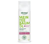 alkmene Mein Tea Tree Shampoo anti forforfora 200 ml in meno di forfora in 2 settimane, olio di tea tree naturale, vegano e ecologico - Shampoo contro forforfora e cuoio capelluto pruriginoso -