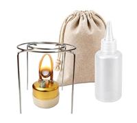 Alkohol-Campingkocher Schnell Aufheizender Kamin Mit Windscutz Und | Tragbarer Camping-Mini-Alkoholkocher Zum Kochen, Kaffee Brühn, Wandern, Backpacking Für Anfänger, Erwachsene, Män