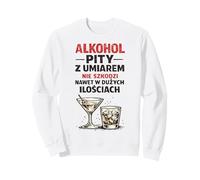 Alkohol Pity Z Umiarem PRL Parodia Umorismo Felpa