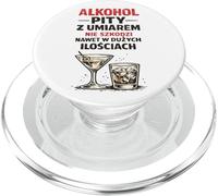 Alkohol Pity Z Umiarem PRL Parodia Umorismo PopSockets PopGrip per MagSafe