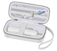 ALKOO Custodia da viaggio per spazzolino elettrico Laifen Wave, portatile e facile da pulire, con 3 testine, porta spazzolino magnetico ricaricabile con tasca in rete con cerniera, solo scatola