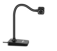 AlKOR - Videocamera USB per insegnamento e apprendimento a distanza, messa a fuoco manuale con microfono, design pieghevole per Mac/Windows/Chromebook-lezioni online, conferenze Web e demo dal vivo