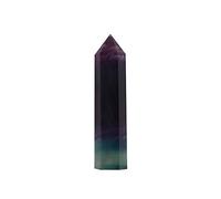 ALKOY Cristallo naturale grezzo Arcobaleno Fluorite Crystal Tower Point Natural Fluorite Quarzo Cristallo Bacchetta Punto Esagonale Prisma Pietra per la Decorazione Domestica