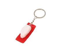 Alksubbm Accessorio personalizzato ispirato al cibo, design realistico di sushi, per chiavi, borse, telefoni, tema giapponese, in PVC, C, Taglia unica